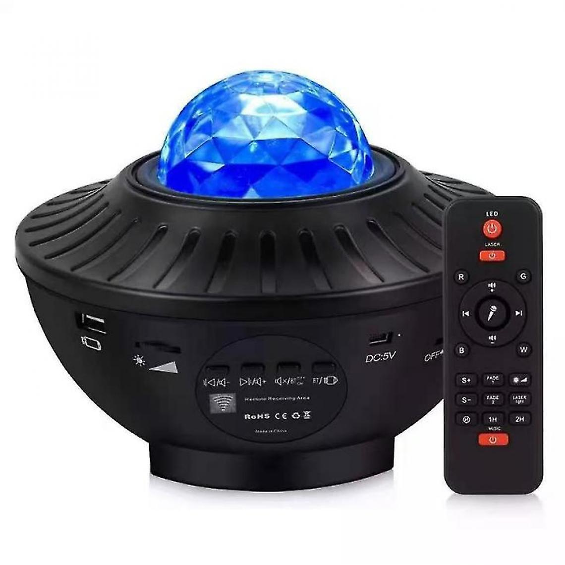 360 Degree Rotating Projector Night Light(black)
