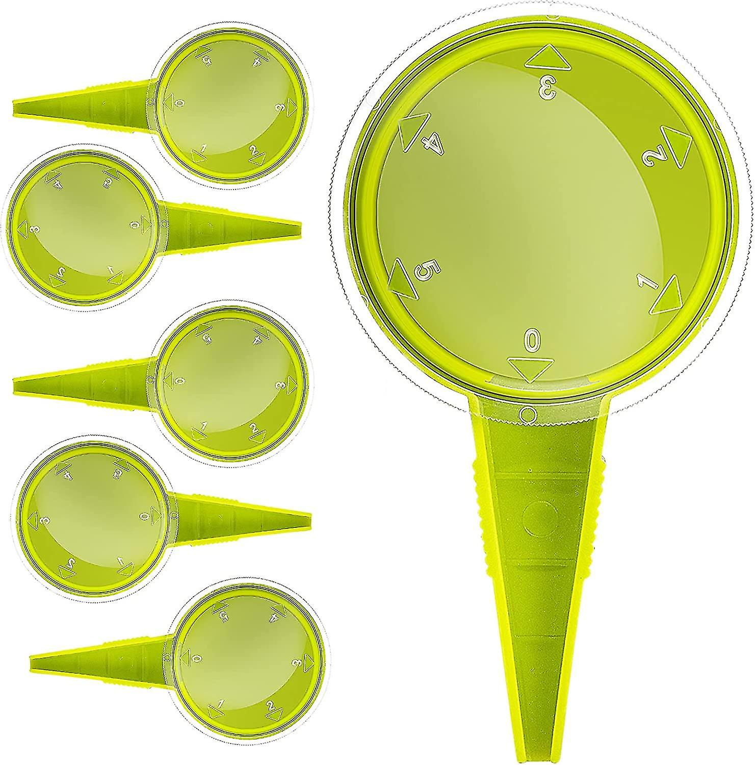 Sowing Seed Dispenser Hand Tool, 6 Pack Handheld Adjustable Garden Seeder Sower Planter Set With 5 Dial Settings, Ideal For Small Seeds Of Flowers, Ve