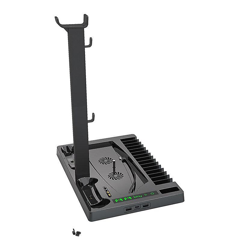 For Ps5 Console Bracket Universal Cooling Base With Disc Storage Rack Controller Charging Dock Headset Storage Holder For Ps5