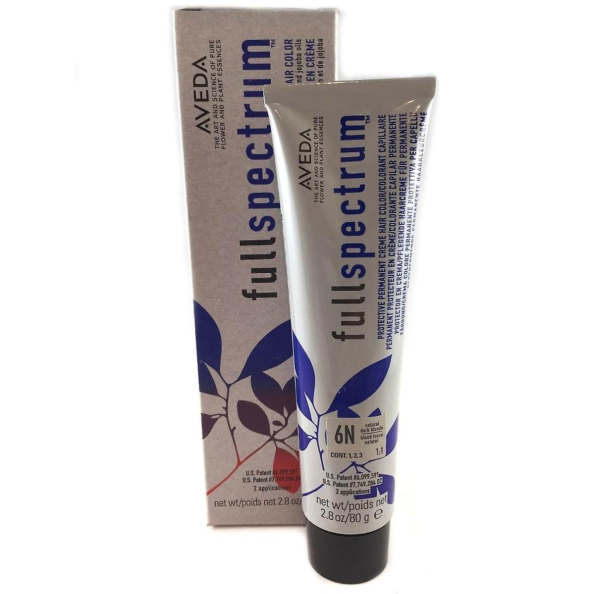 Aveda Color 全光谱 6n 天然深金色染发霜 2.8 盎司
