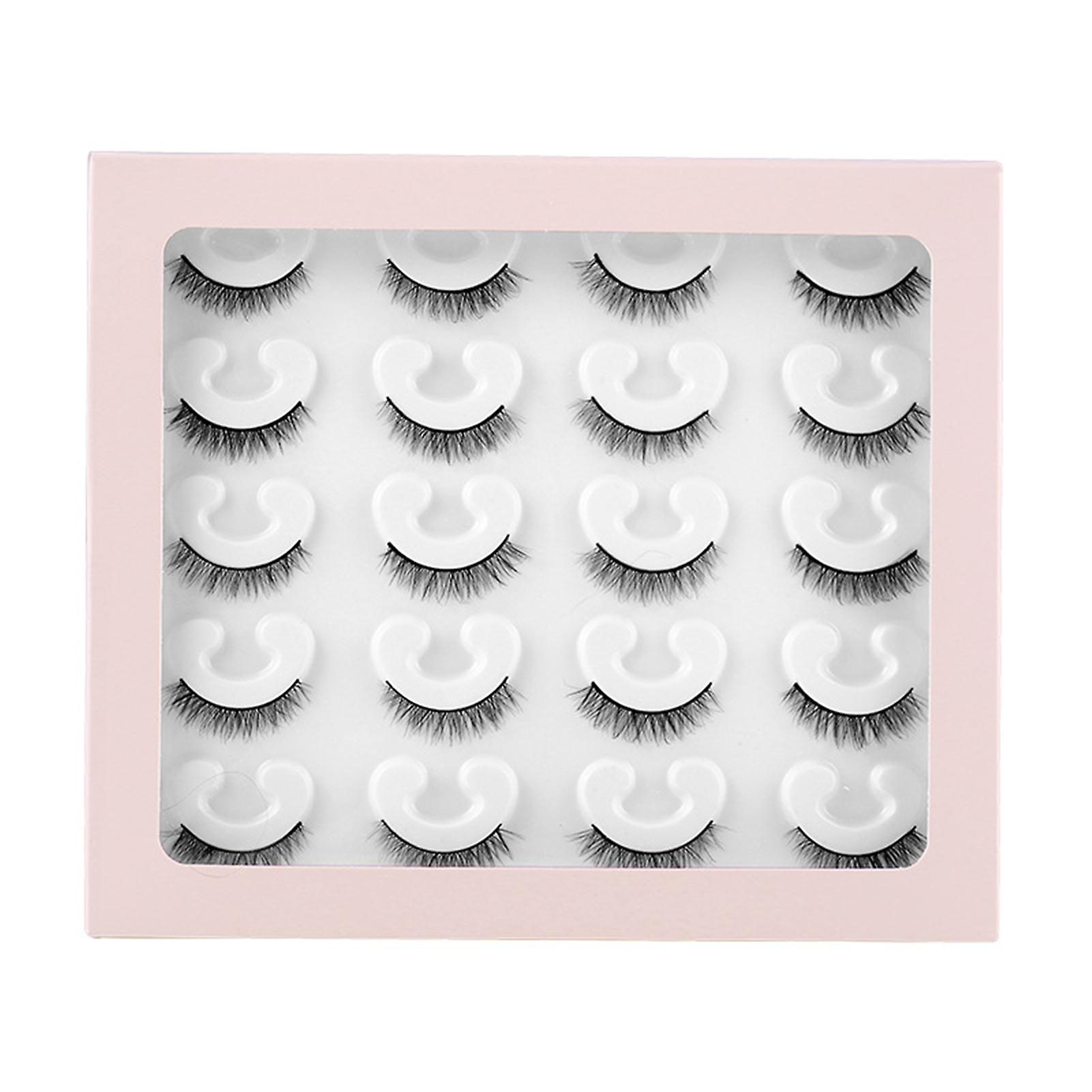 10 Pairs Simulation False Eyelashes Multilayered Bushy Curling Up Lashes