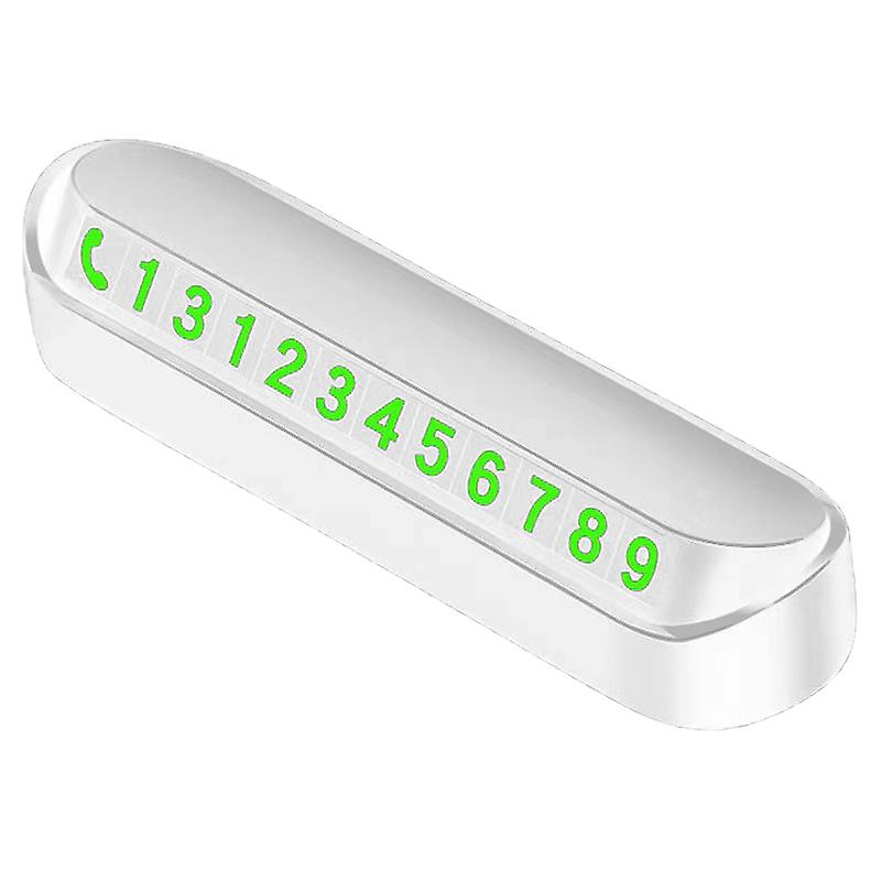 Luminous Car Temporary Parking Card Auto Parking Stickers Car Accessories Phone Number Hidden Stop Sign Card Plate
