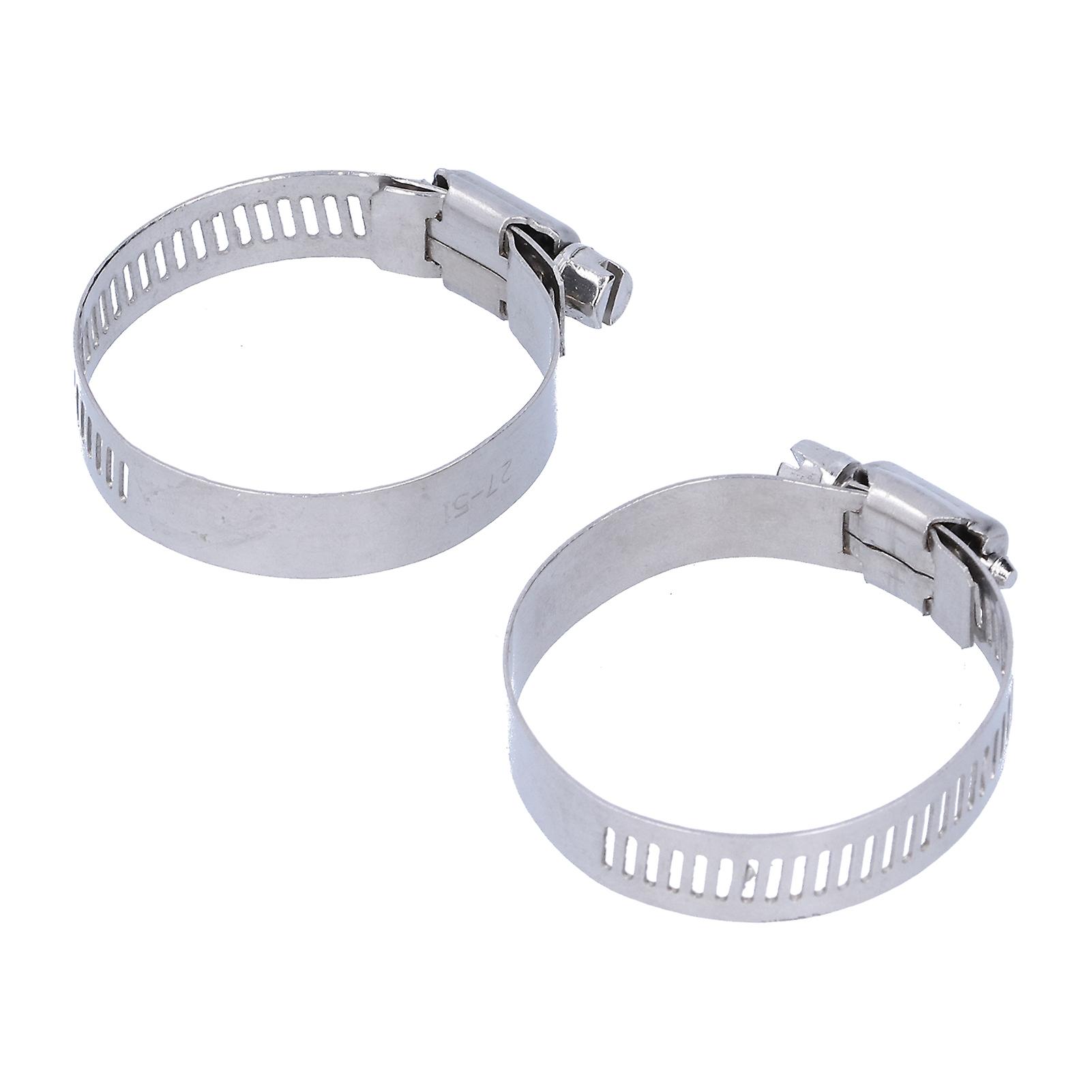 2Pcs Large Hose Clamp Stainless Steel Swimming Pool Filter Replacement Hose Clip for Pool