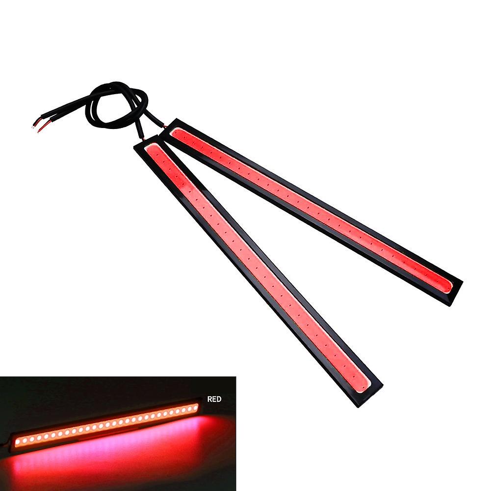 6 STÜCKE 17CM Rot COB LED Tagfahrlicht mit 6000K-7000K Helligkeit