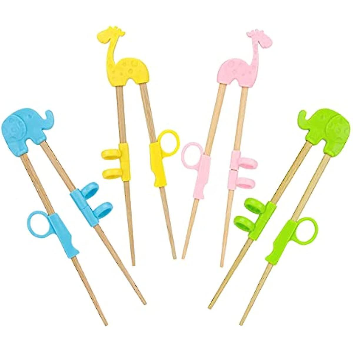 Kids Chopsticks 2/4 Pairs Of Reusable Children S Training Chopsticks With Storage Box