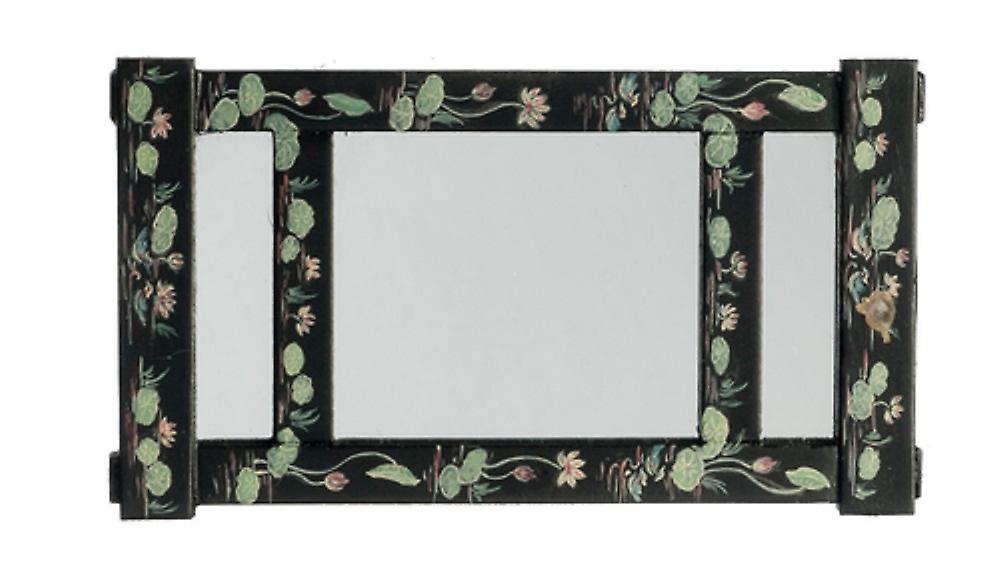Dolls House Hand Painted Wall Mirror With Hooks Jbm Miniature Accessory