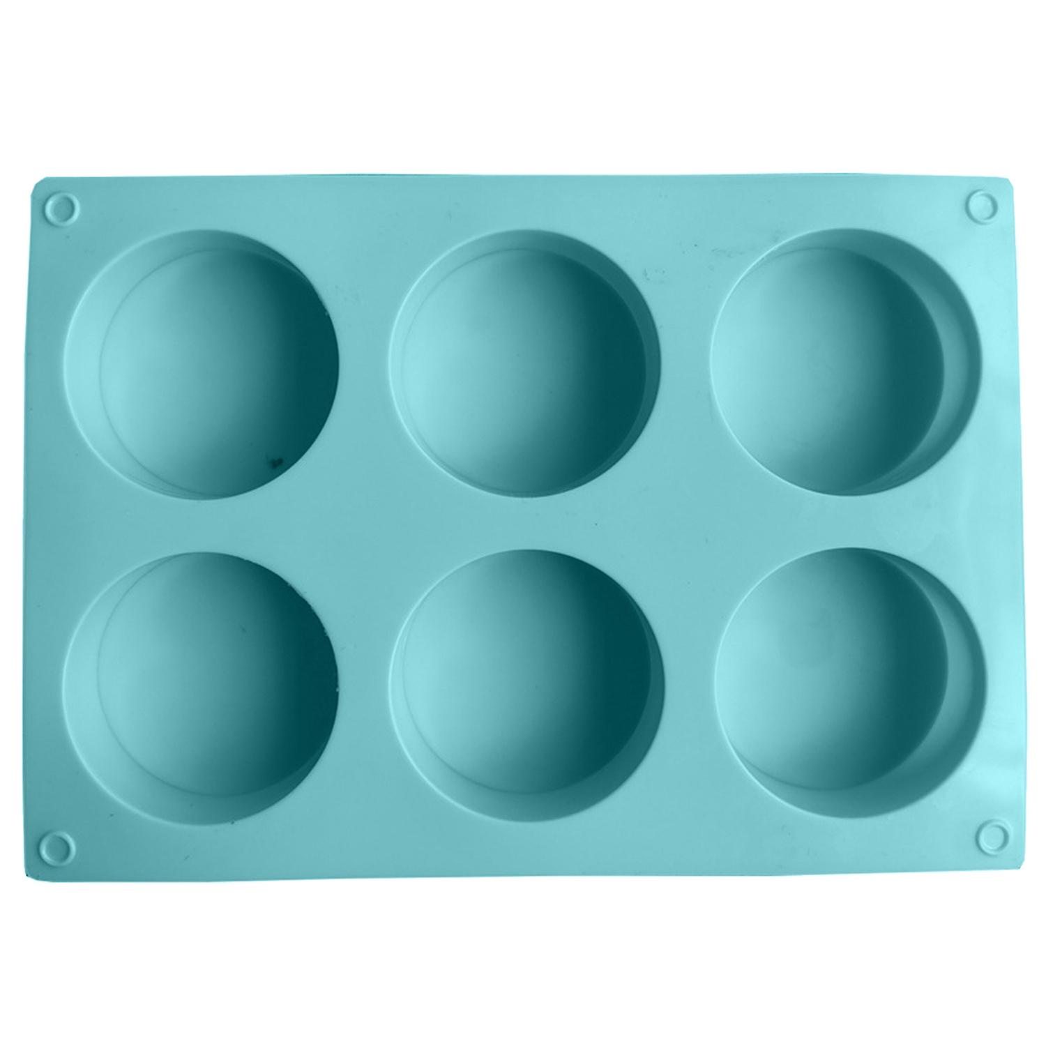 Cake Mold Food Grade Easy Release Reusable 6 Cavity Column Ice-cream Jelly Pudding Soap Mould Kitche