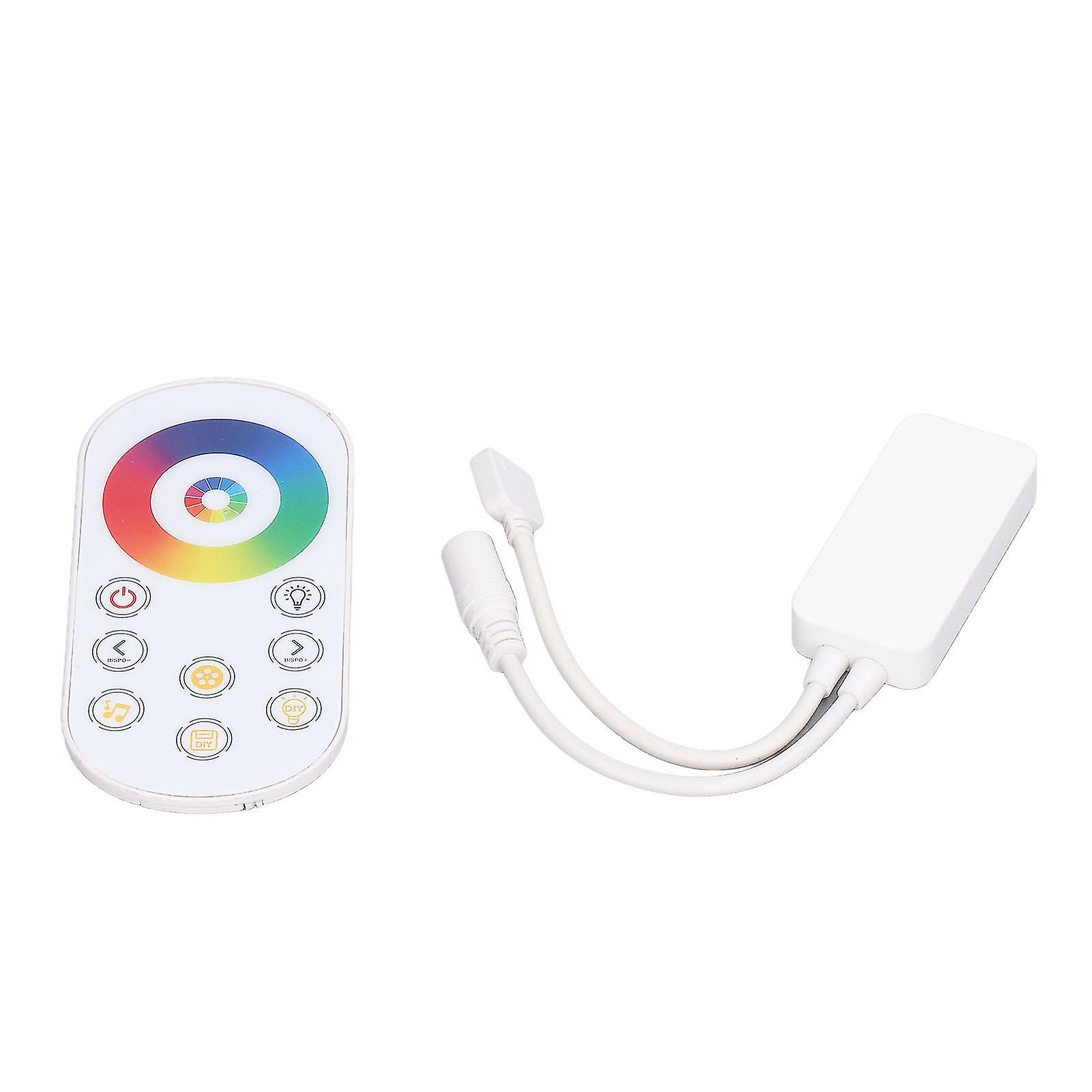 RGB Controller RF Touch Color Shortcut Keys 27 Dynamic Modes DIY Settings RGB Remote DC 5V‑24V