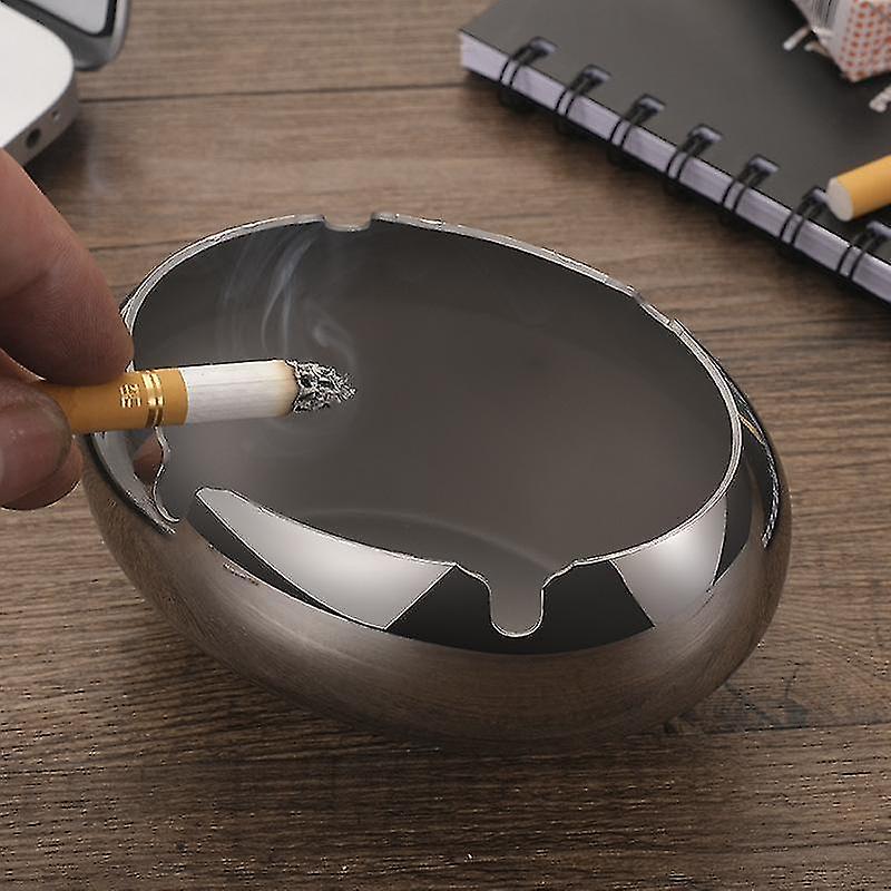 Ashtrays 1pc Creative Ash Tray Stainless Steel High Temperature Resistant Ashtray