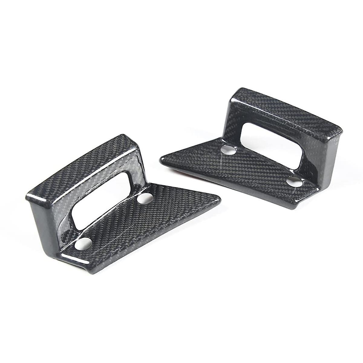 For C7 2014-2019 Real Carbon Fiber Car Door Handle Switch Cover Trim Sticker Accessories