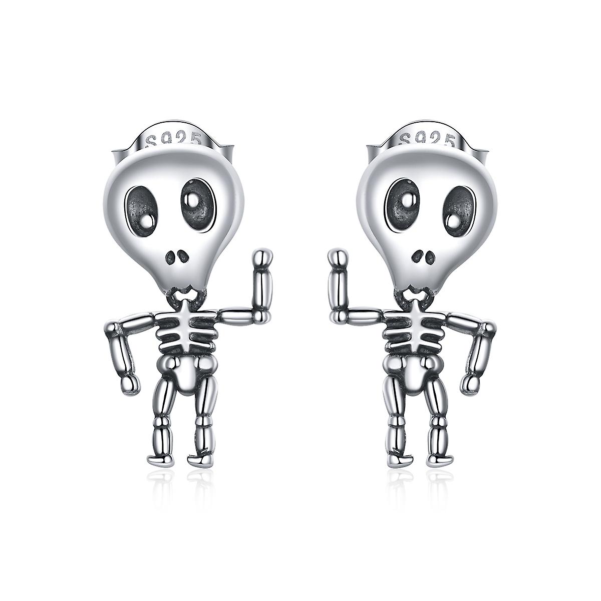 Cool Skeleton Man Ear Studs Women Earrings Skeleton Man