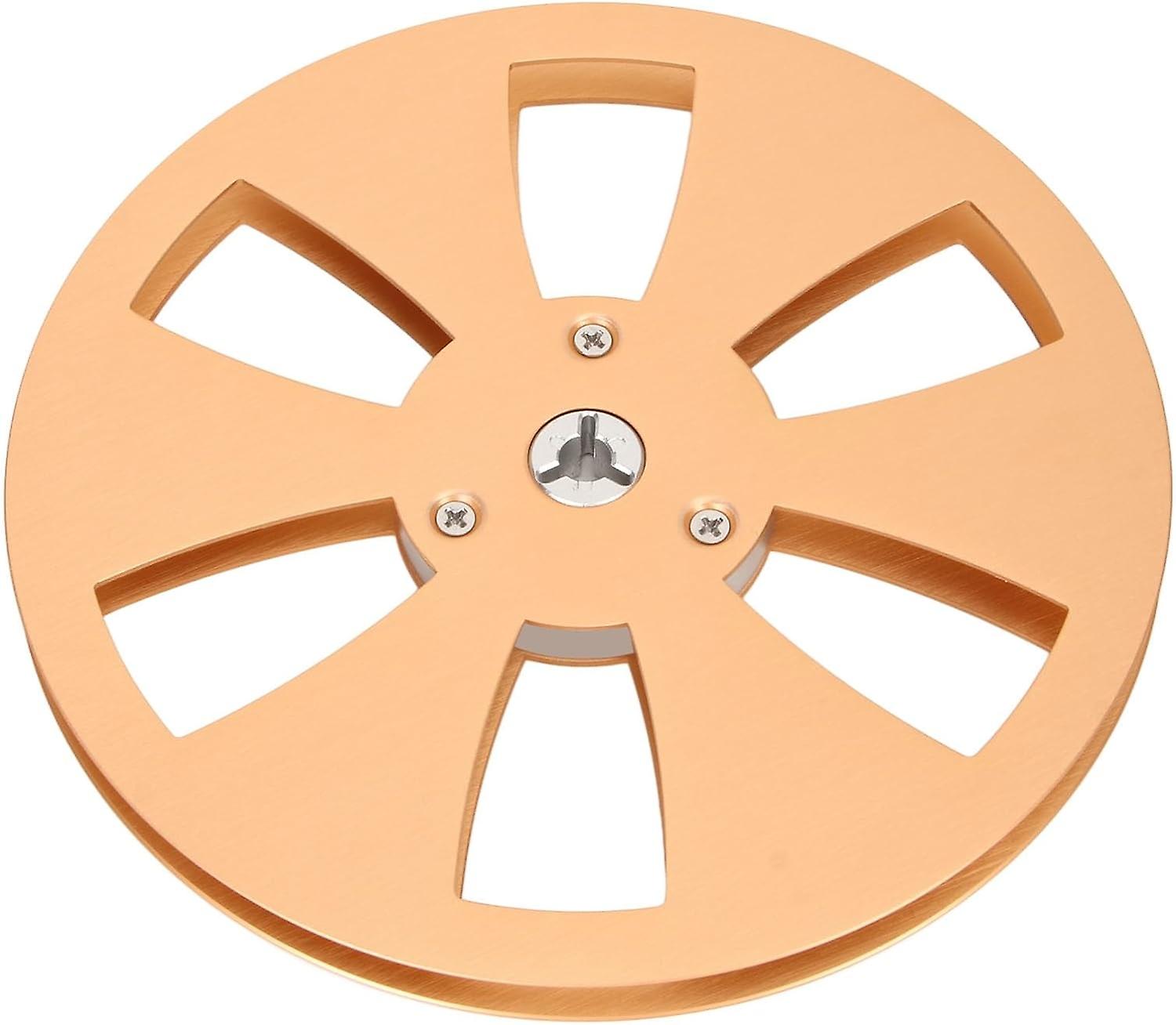 1/4 7 Inch Empty Tape Reel, 6 Hole Design, Universal Open Reel Sound Tape Empty Reel, Aluminum Take 