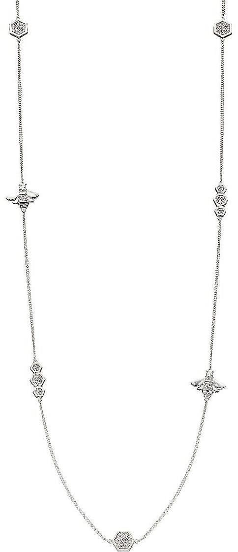 Elements Silver Bee Station Necklace - Silver