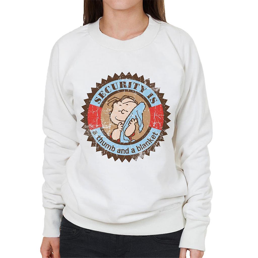 Peanuts Linus Van Pelt Security Is A Thumb And Blanket Women's Sweatshirt