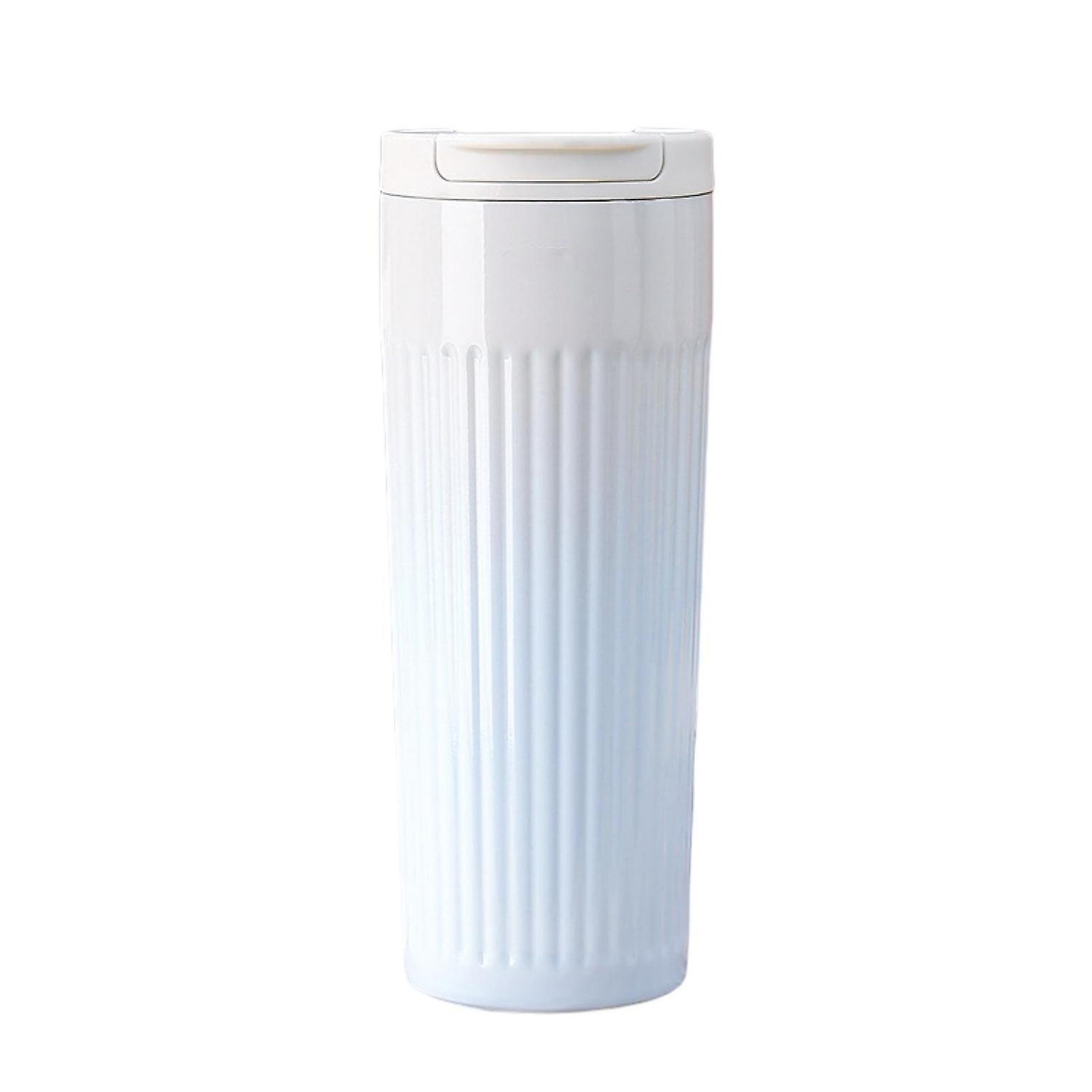 400ml/500ml Insulated Water Cup Large Capacity Leakproof Non-Slip Base Gradient Color Heat-Resistant