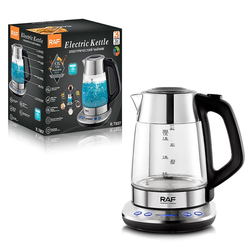 High Permeability Glass 1.7l Electric Kettle Automatic Large Capacity Multi-Function Adjustable Temperature Kettle