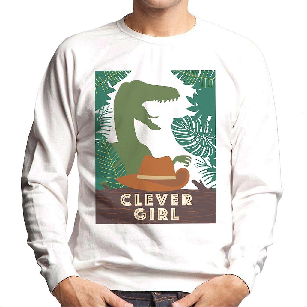 Jurassic Park Velociraptor Silhouette Clever Girl Men's Sweatshirt
