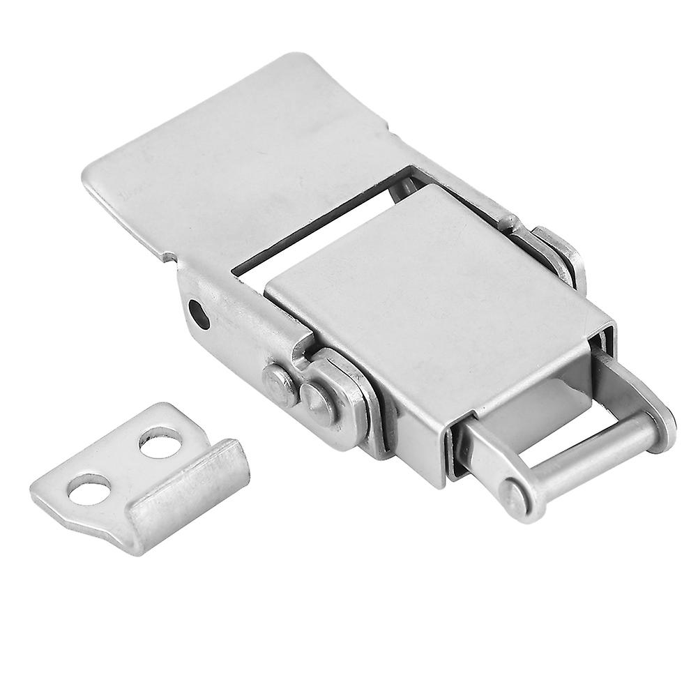 2pcs Spring Hasp Lock Chest Box Case Toggle Latch Catch Buckle Nickel Plated Iron