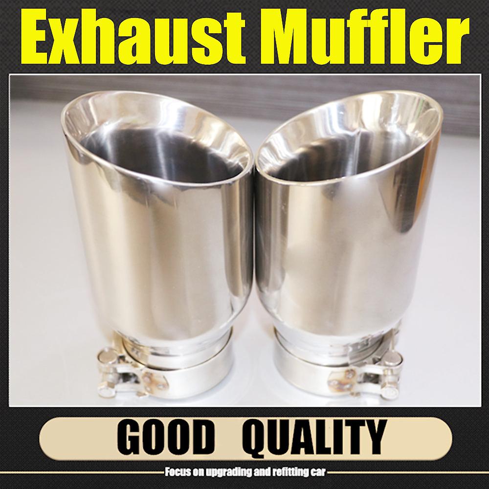 Free Shipping: Newest Style Top Quality 304 Stainless Steel Universal Exhaust System End Pipe+Car Exhaust Tip 1 Piece
