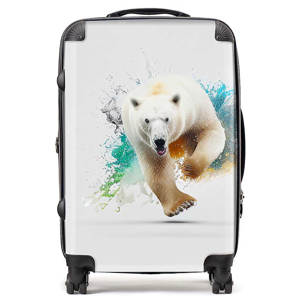 Charging Polar Bear Suitcase