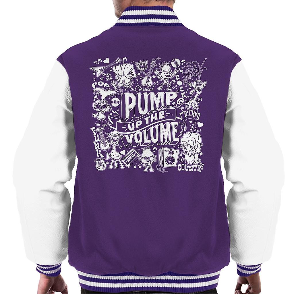 Trolls World Tour Pump Up The Volume Men's Varsity Jacket