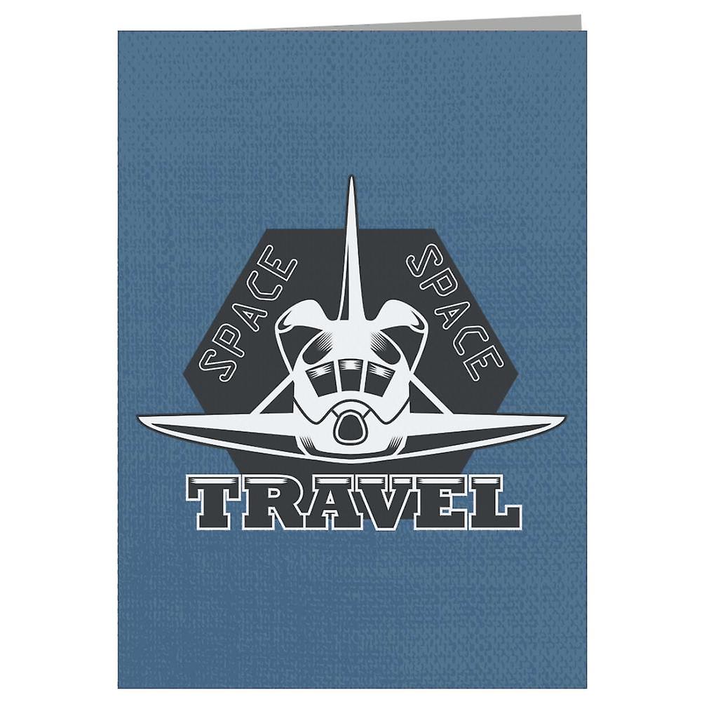 NASA Space Travel Rocket Front View Greeting Card