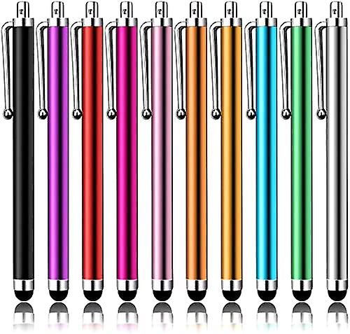 10 stylus universal touch screen capacitive stylus compatible con iPad, iPhone (color aleatorio)