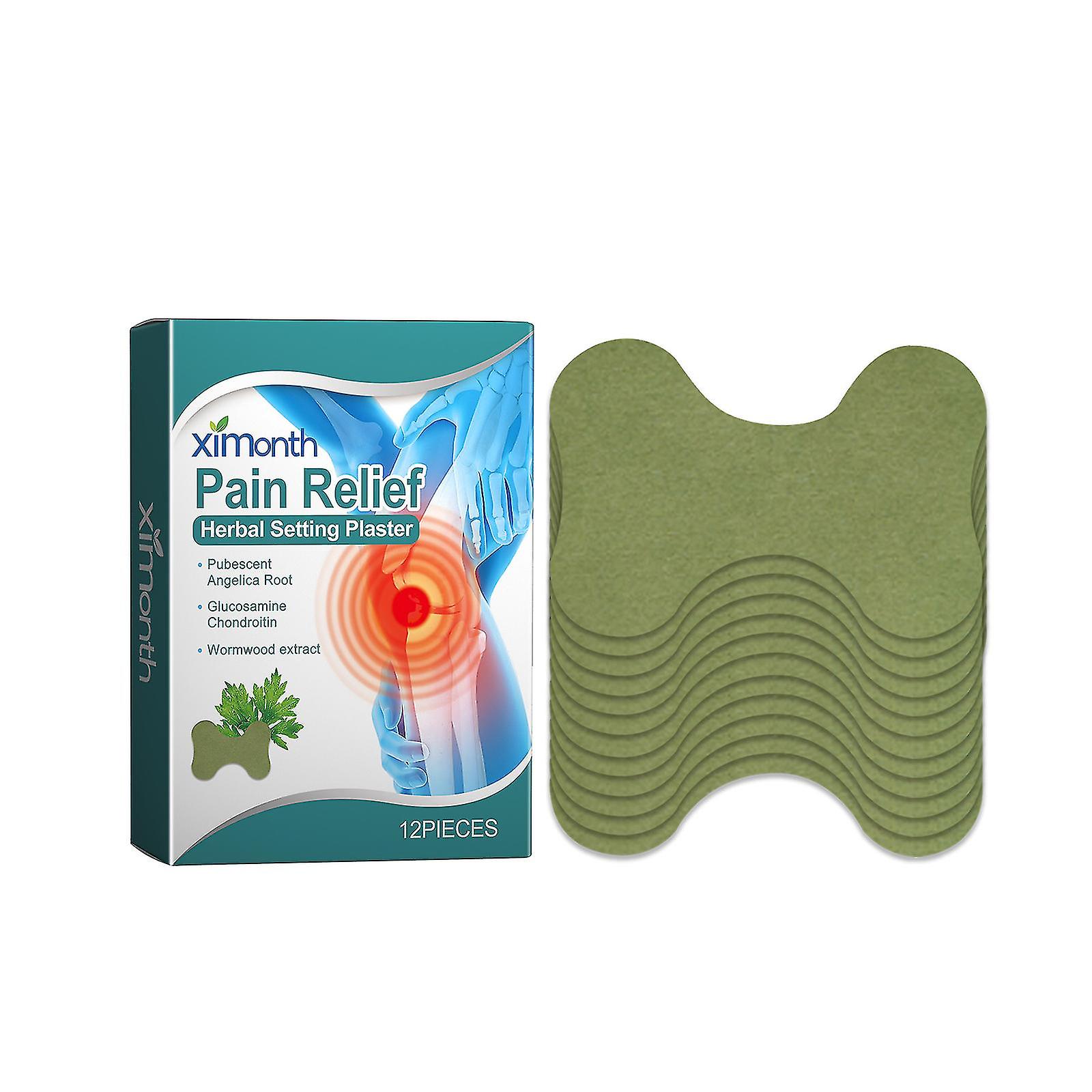 Knee Pain Relief Patches, Warming Herbal Plaster Pain Patches, Knee Cervical Plaster Wormwood Heat Patches Relief Shoulder Back Pain