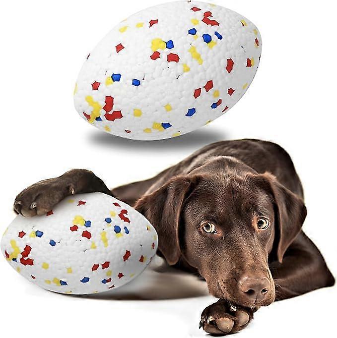Indestructible Dog Ball, Durable Dog Balls Aggressive Chewers to Fetch, Football Toy for Dogs, Tough Large Dog Balls, Dog Chew Balls, Virtually Indest