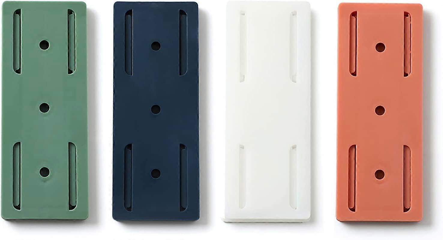 4 Pcs Self-Adhesive Punch-Free Socket Holder, Self-Adhesive Desktop Socket Fixer