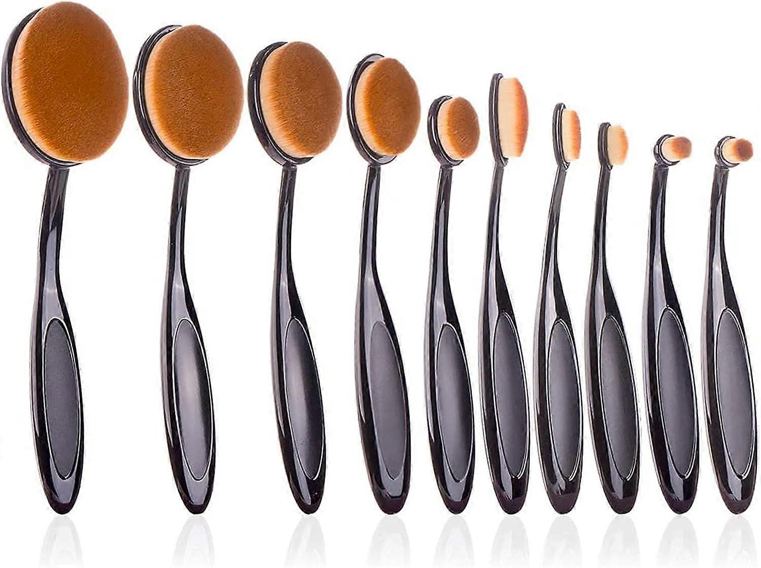 10 Pack Blending Brush for Card Making Crafting Ink Blender Brushes Set Tool Crafter Paper Background Brush Drawing (Brown)