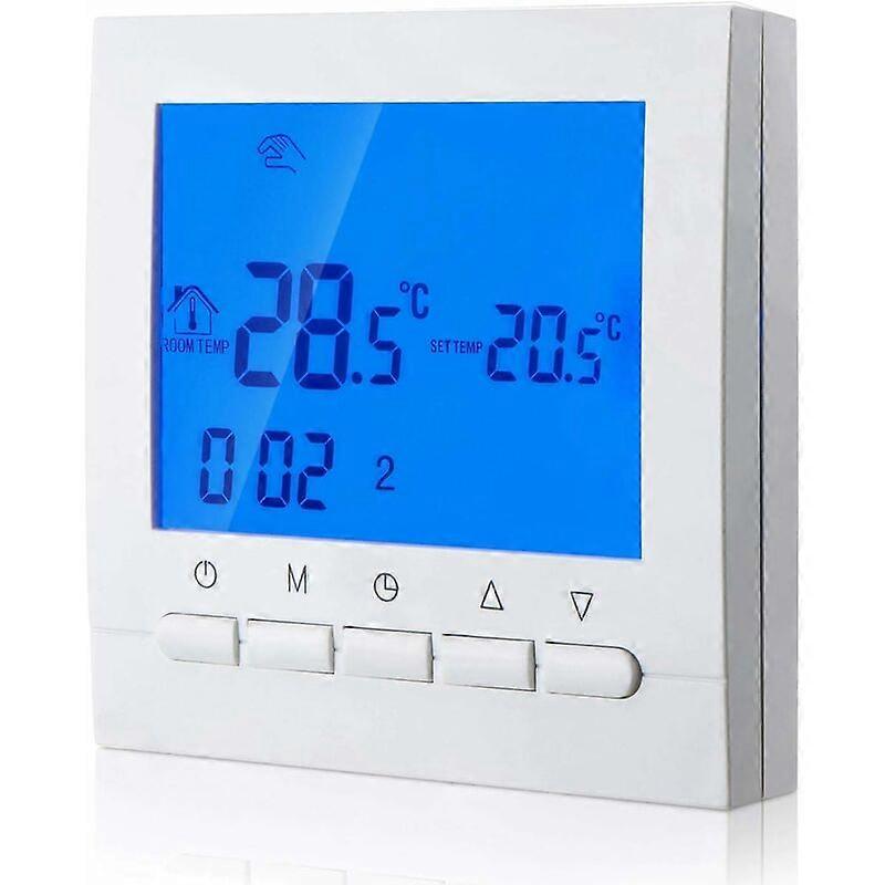 Digital heating thermostat 2-wire connection with programming for 6 working days and 2 weekend periods