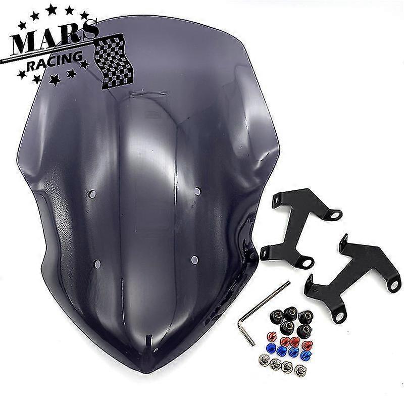 Unique Motorcycle Windscreen Windshield Visor Viser Fit For Fz07 Mt-07 Mt07 2018 2019 2020 Double Bubble