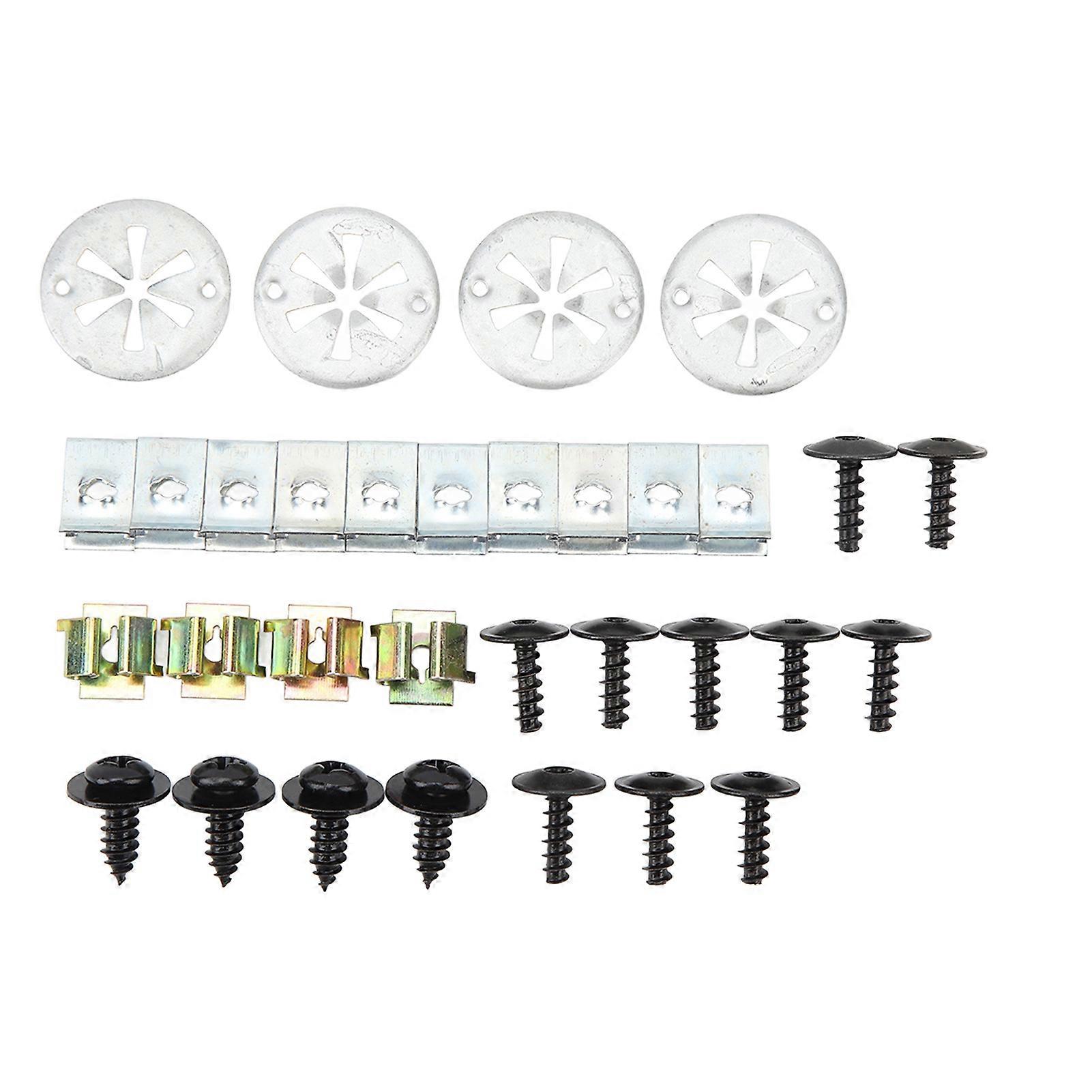32 Pcs Dessous De Roue Garde De Fixation Clips Vis Ensemble Résistant À L’usure Longue Durée De N90796501 pour BORA MK4