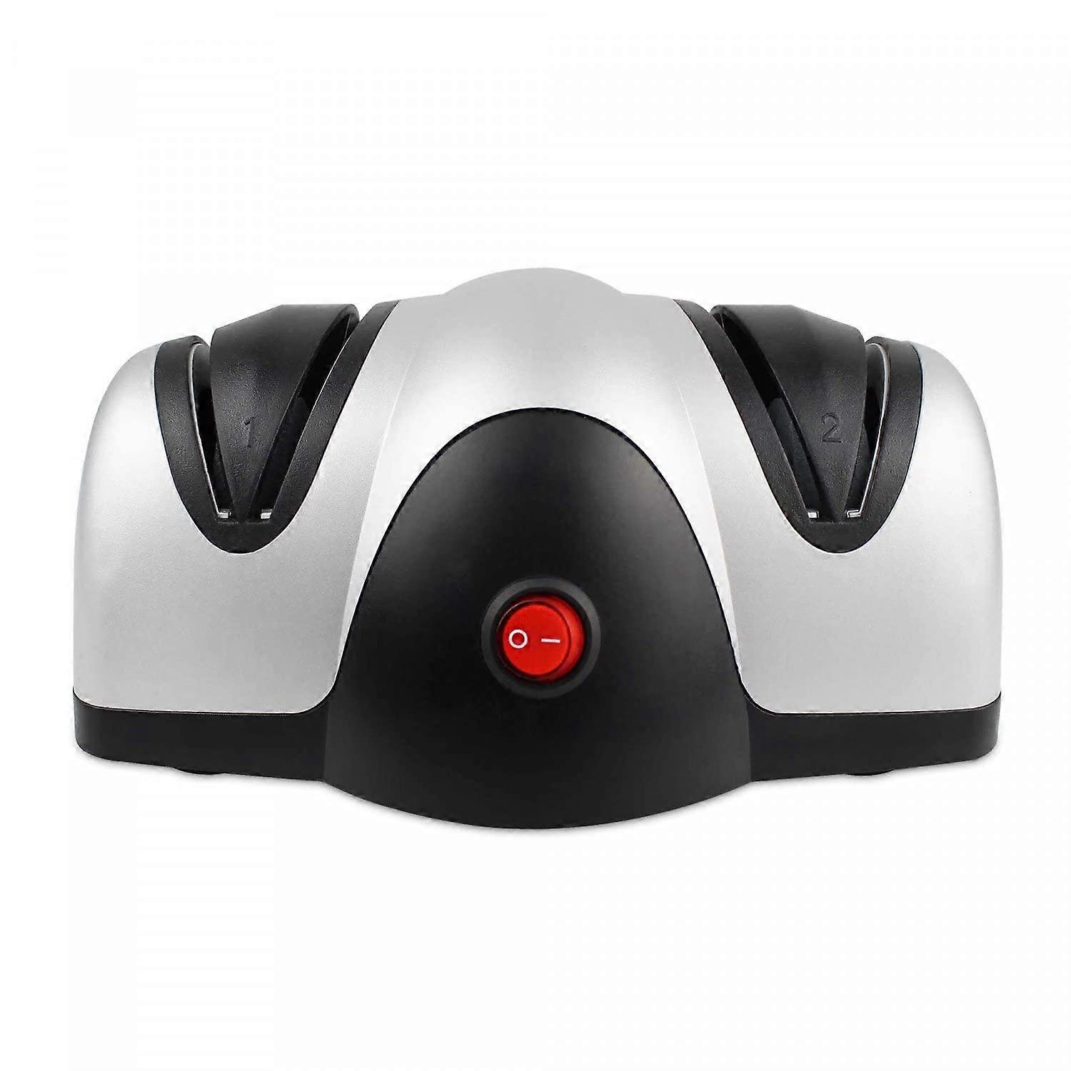 Electric Knife Sharpener, Two Level Sharpener, Black
