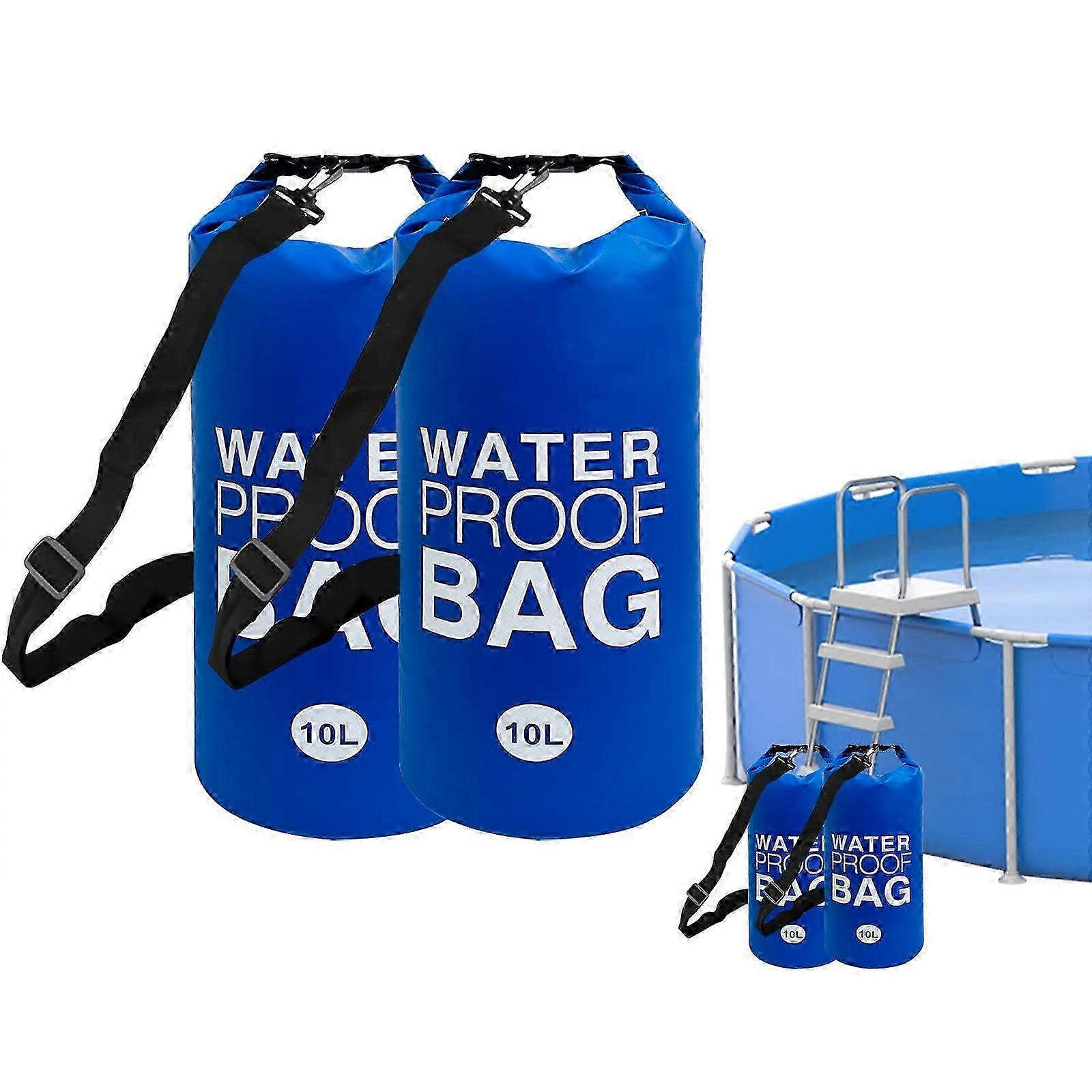 Pool Step Weights, Pool Weights for Ladders, Waterproof Pool Ladder Weights with Heavy-Duty Nylon & Handle, 10L x 2PCS