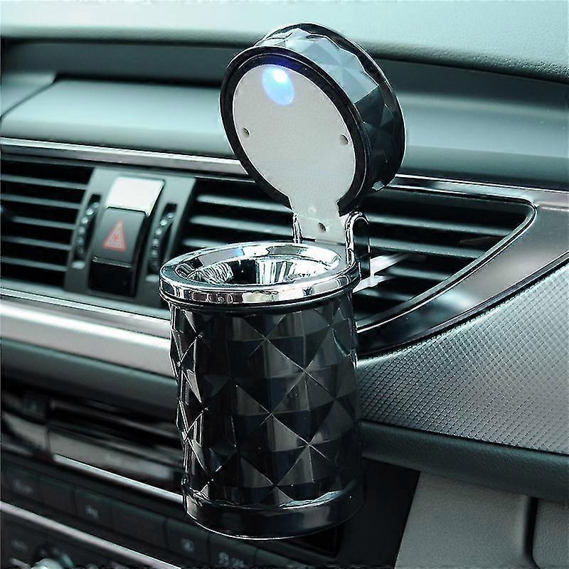 Car Multifunctional High Temperature Resistant Ashtray 1 Piece Black