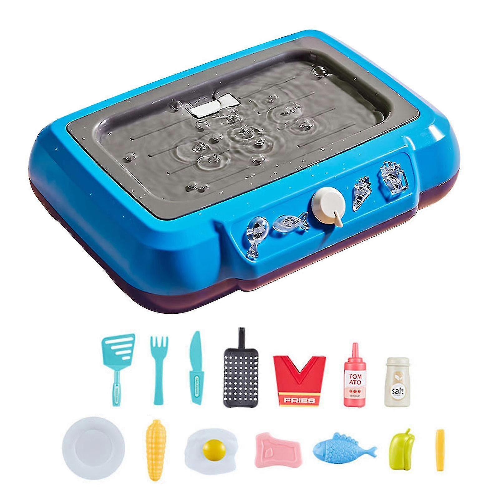 グルメクッキングボックス玩具、子供のためのふり遊びグルメ調理箱、シミュレーションウォーターフライヤー食品の色変更シミュレーション調理玩具、ふり遊び氣