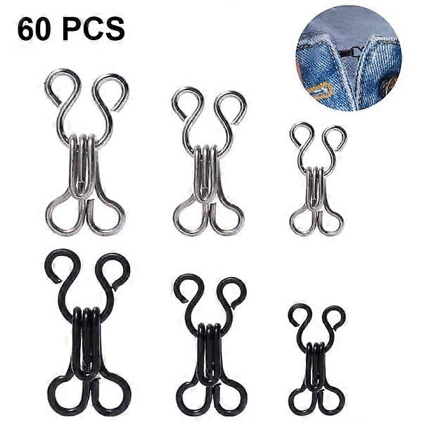 60 sets bra hook and loop fasteners, underwear hook and loop
