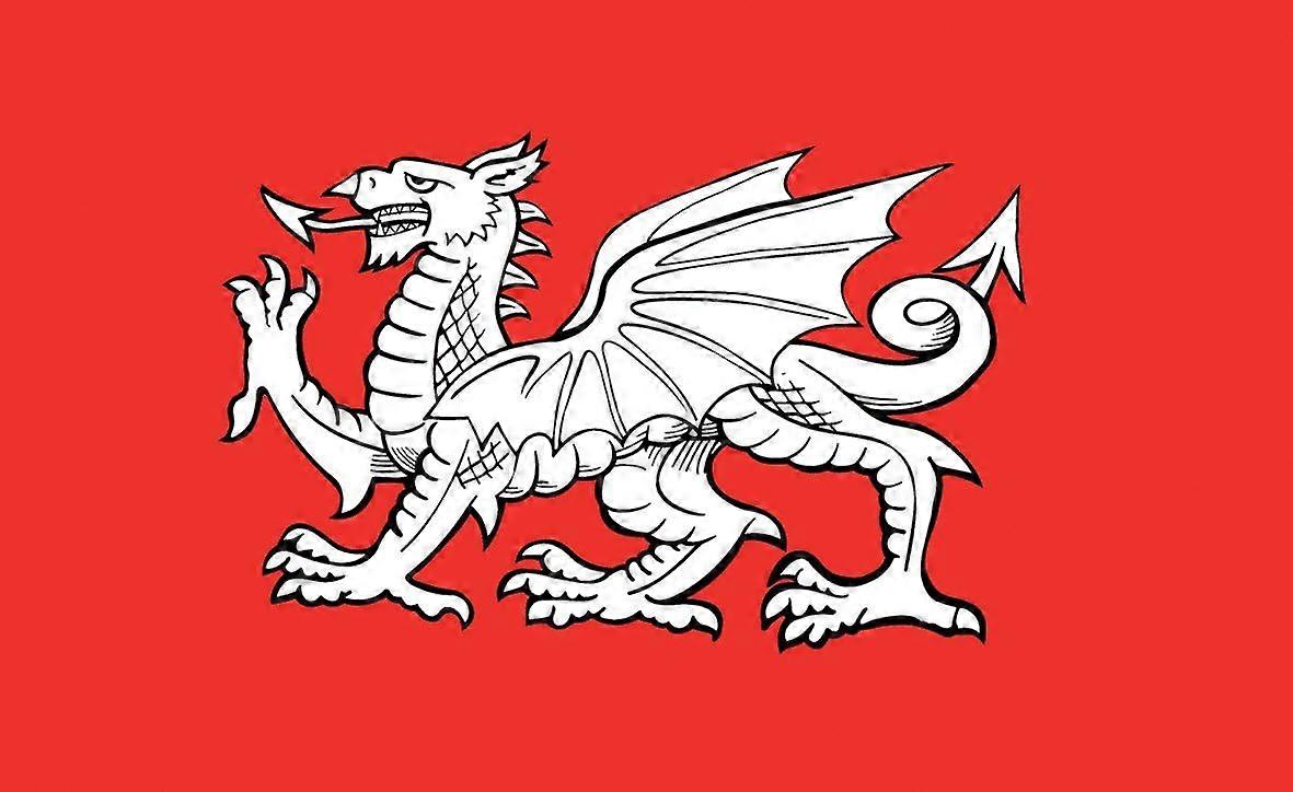 England Hvit Drage Flagg Stil 237