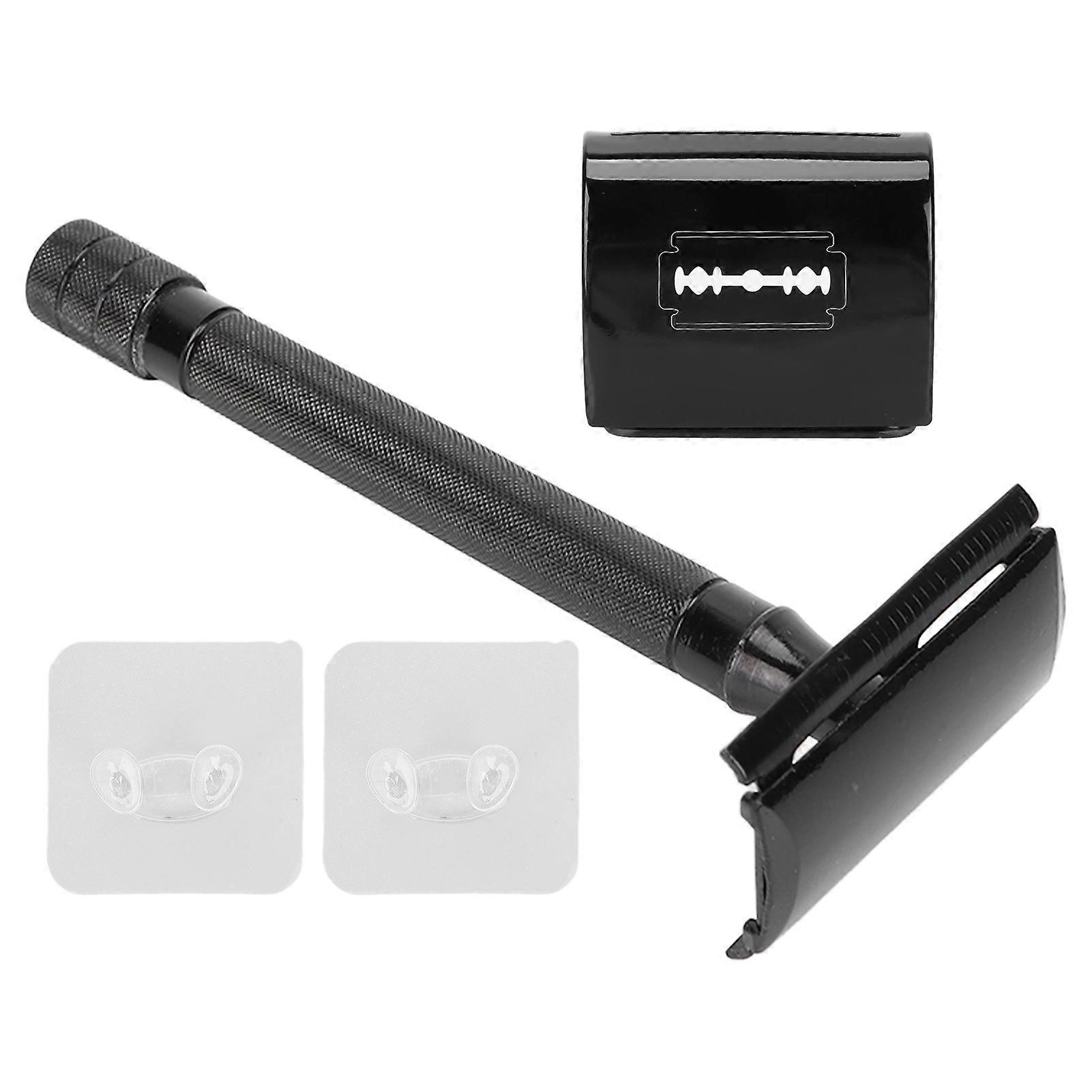 ロングハンドルメタルダブルエッジ手動安全シェーバーカミソリメンズ