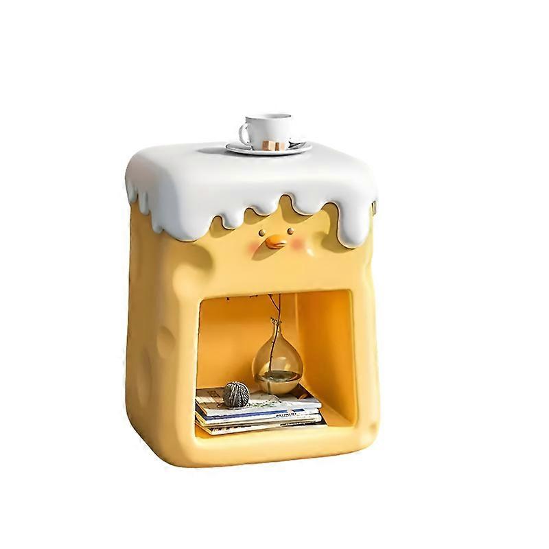 Nnetm Chic Cheese Duck Bedside Table - Yellow Awo67271