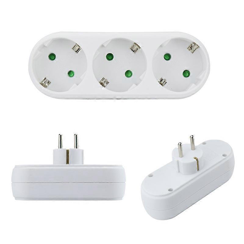 Power Extension Plug Converter, One To Three Extension Sockets