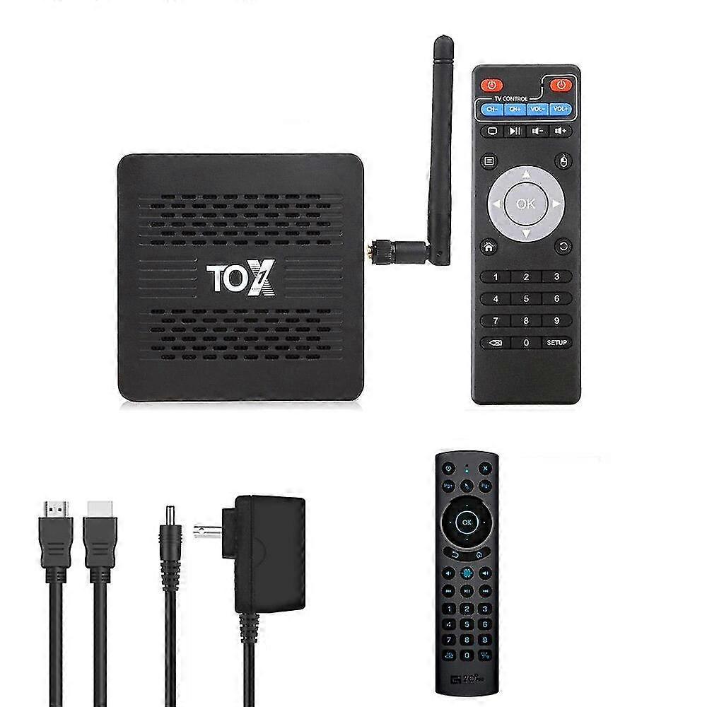 Tox 1 smart tv box android 9 4gb 32gb amlogic s905x3 wifi 1000m bt4k set top box media player support dolby atmos audio