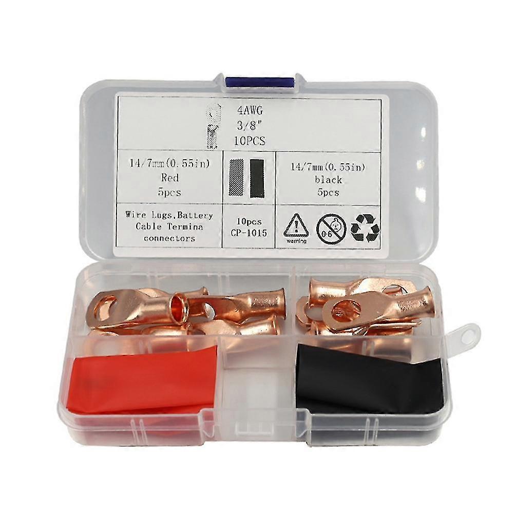 Awg4x3/8 Copper Wire Lug Ring Terminal Connector