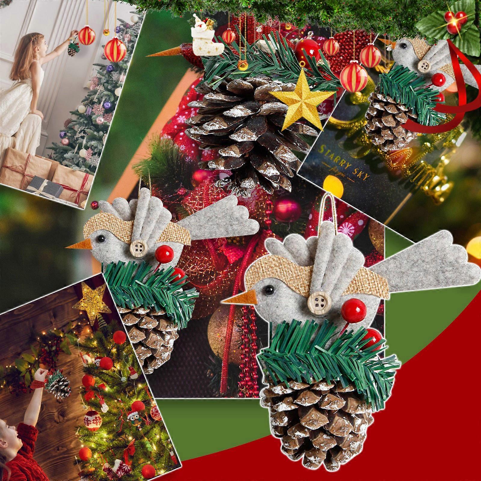 Ozdoby na vánoční stromek Přívěsek ovocný pták Vánoční stromek Zimní domácí výzdoba vánoční dekorace 2024 rychlé dodání