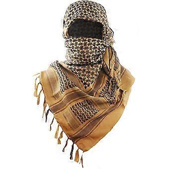 Jmkcoz Arab Shemagh Scarf - 55x55 Inch Tactical Keffiyeh With Aqel Rope For Men & Women, Sun & Dust Protection