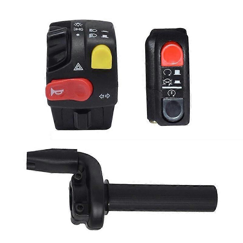 7/8 22mm Motorcycle Handlebar Switch Assembly Horn High/low Beam Headlight Overtaking Warning Light Push Button For Yamaha