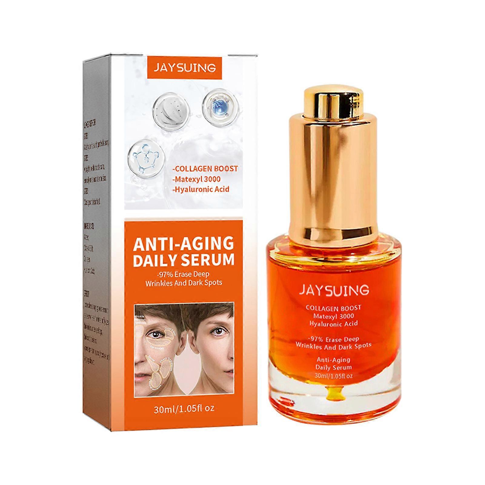 Collagen Anti-Aging Serum Brightening Hydrating Facial Skin Cream for Wrinkle & Acne Fighting