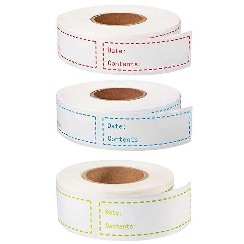 900 Pieces Removable Food Storage Labels Freezer Labels Food Storage Stickers Refrigerator Freezer